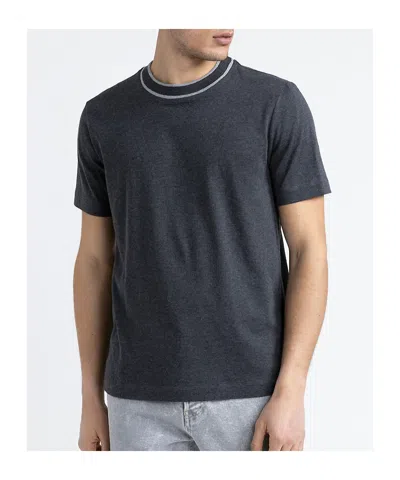 PESERICO CONTRASTING-COLLAR T-SHIRT