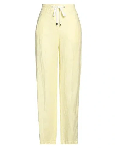 PESERICO EASY PESERICO EASY WOMAN PANTS PASTEL YELLOW SIZE 6 LINEN, COTTON