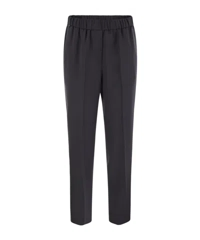 PESERICO PESERICO ELASTIC WAISTBAND PANTS