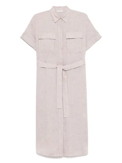 PESERICO LINEN MIDI DRESS