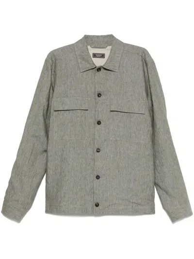 PESERICO MÉLANGE-EFFECT SHIRT JACKET