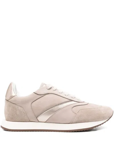 PESERICO METALLIC-PANEL LOW-TOP SNEAKERS