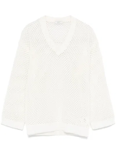 PESERICO OPEN-KNIT SWEATER