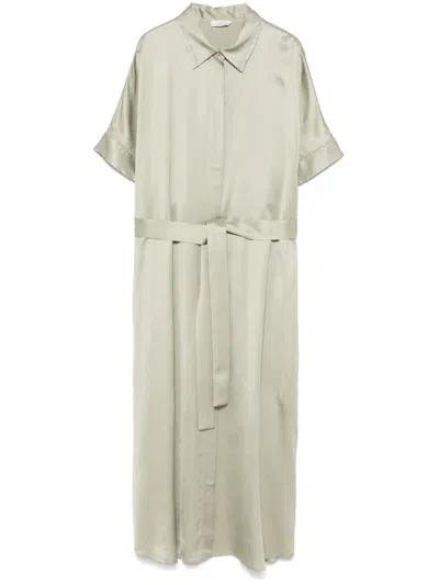PESERICO SATIN MIDI DRESS