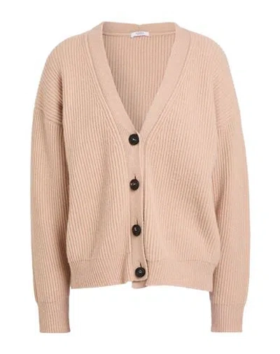 PESERICO PESERICO WOMAN CARDIGAN BLUSH SIZE 6 VIRGIN WOOL, SILK, VISCOSE, CASHMERE, POLYESTER