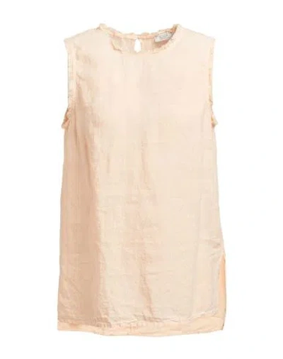 PESERICO PESERICO WOMAN TOP ORANGE SIZE 6 LINEN