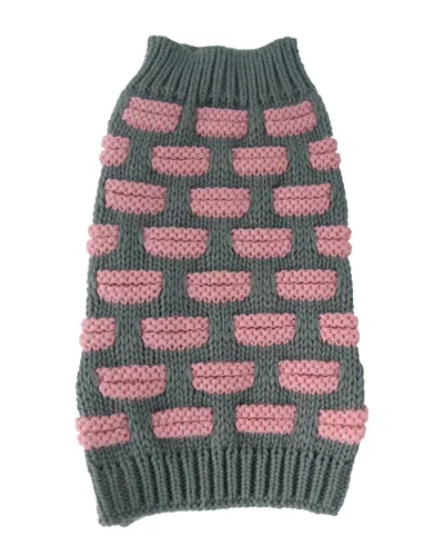 PET LIFE PET LIFE FASHION WEAVED HEAVY KNIT DESIGNER RIBBED TURTLE NECK DOG SWEATER