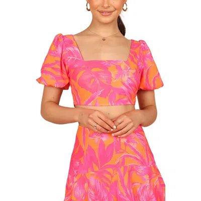 PETAL AND PUP PETAL & PUP ADDISON TROPICAL FLORAL CROP TOP