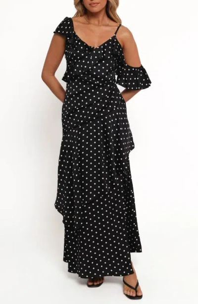 PETAL AND PUP PETAL & PUP ADELINA COLD SHOULDER MAXI COCKTAIL DRESS