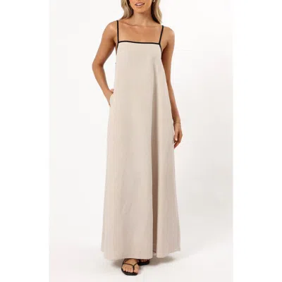 PETAL AND PUP PETAL & PUP ELLIANA SLEEVELESS LINEN BLEND A-LINE MAXI DRESS