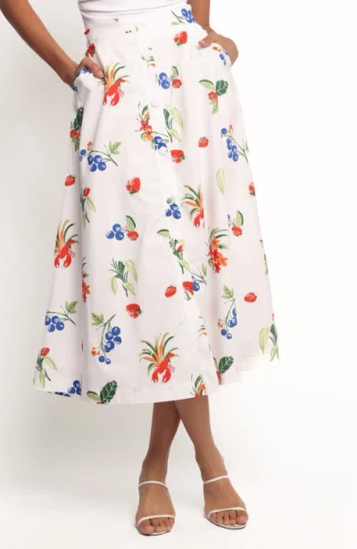 PETAL AND PUP PETAL & PUP GENEVA COTTON MIDI SKIRT