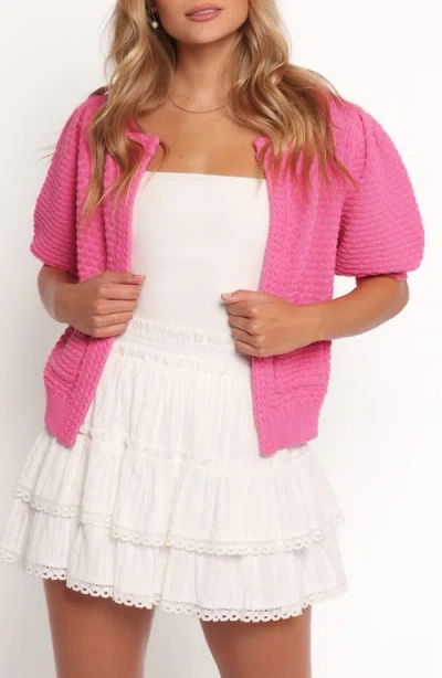 PETAL AND PUP PETAL & PUP GREER PUFFED ELBOW SLEEVE COTTON CARDIGAN