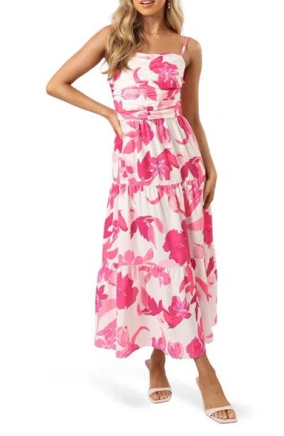 PETAL AND PUP PETAL & PUP MONIKA FLORAL FIT & FLARE MAXI DRESS