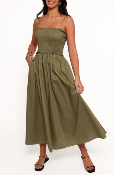 PETAL AND PUP PETAL & PUP NIGELLA RUFFLE SMOCKED BODICE MAXI DRESS