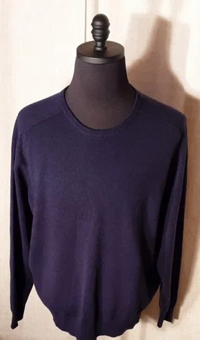 PETER MILLAR PETER MILLAR ARTISAN CRAFTED CASHMERE FLEX CREW IN NAVY SIZE S. $548.