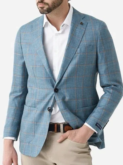 PETER MILLAR PETER MILLAR BERN WINDOWPANE SPORT JACKET BLAZER STAINED GLASS MS23XJ02 38R
