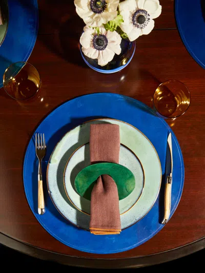 PETER SPELIOPOULOS PROJECTS HAND-STAINED LEATHER PLACEMATS (SET OF 4)