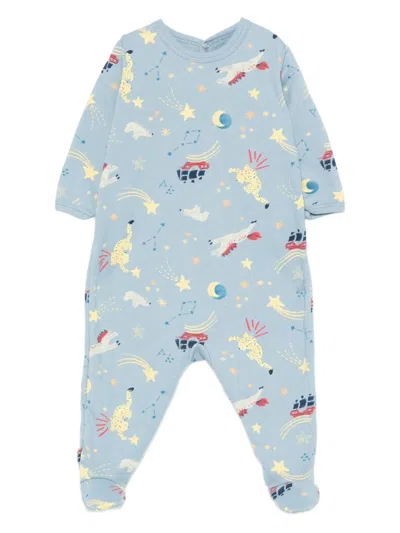 PETIT BATEAU CELESTIAL-PRINT BABYGROW