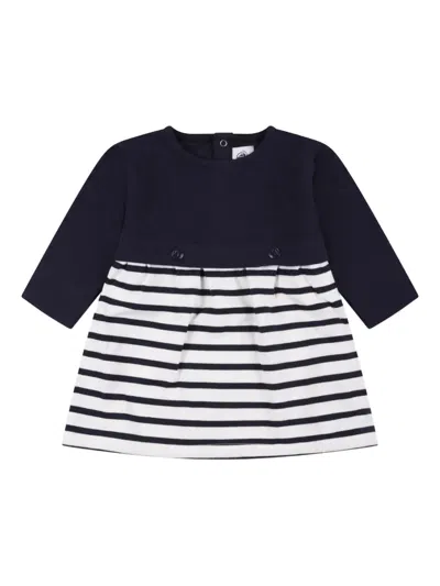 PETIT BATEAU LONG-SLEEVED TUBE-KNIT DRESS