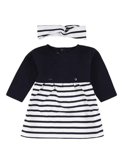 PETIT BATEAU LONG-SLEEVED TUBE-KNIT DRESS