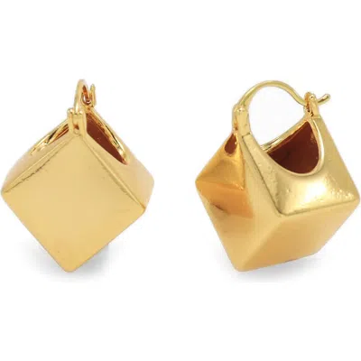 PETIT MOMENTS PETIT MOMENTS CUBE HOOP EARRINGS