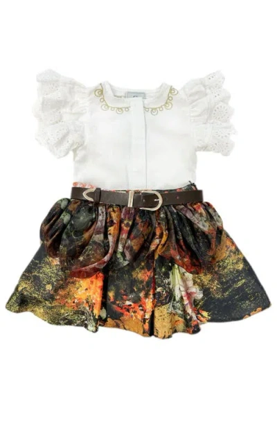 PETITE MAISON PETITE MAISON KIDS ALEXIS BLOUSE AND SKIRT SET