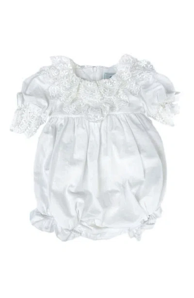 PETITE MAISON PETITE MAISON KIDS KATHERINE EMBROIDERED LINEN ROMPER