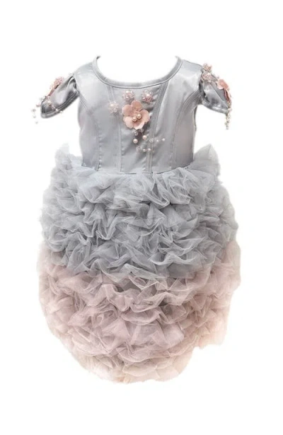 PETITE MAISON PETITE MAISON KIDS MIA OMBRÉ CUPCAKE TULLE DRESS