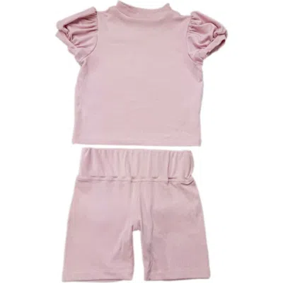 PETITE MAISON PETITE MAISON KIDS TOP AND BIKER SHORTS SET