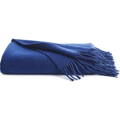 PETITE PLUME PETITE PLUME FRINGE WOOL & CASHMERE THROW BLANKET