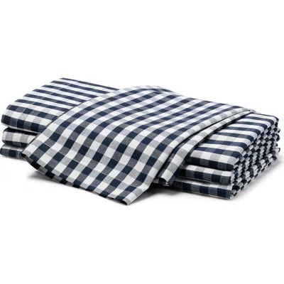 PETITE PLUME PETITE PLUME SET OF 4 GINGHAM COTTON NAPKINS
