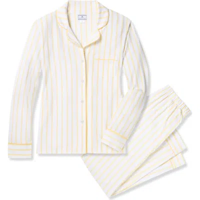 PETITE PLUME PETITE PLUME SUNNY STRIPE PIMA COTTON PAJAMAS