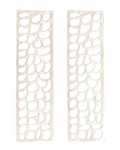 PEYTON LANE PEYTON LANE 2PC ALUMINUM WALL DECOR