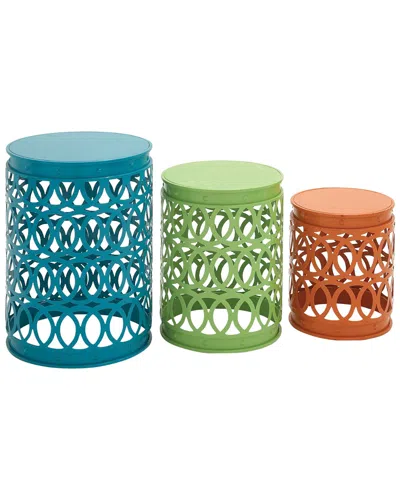 PEYTON LANE PEYTON LANE SET OF 3 METAL ACCENT TABLES