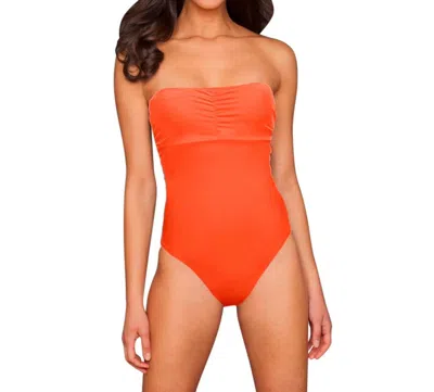 PHAX UNDERWIRE BANDEAU ONE PIECE SWIMSUIT IN ORANGE