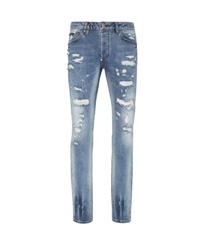 PHILIPP PLEIN BELT-LOOP JEANS