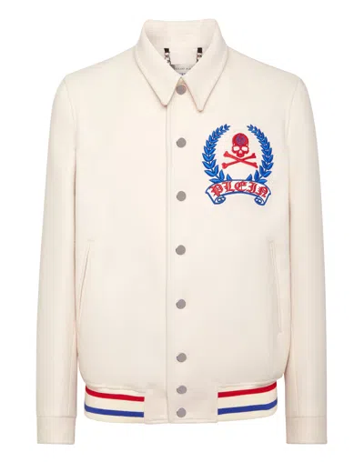 PHILIPP PLEIN BOMBER COLLAR SHIRT