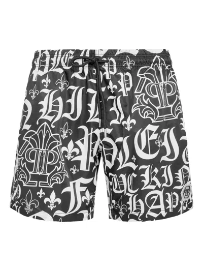 PHILIPP PLEIN BOXER SWIM SHORTS