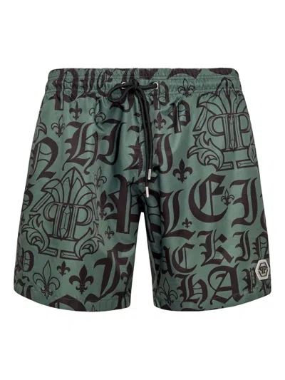 PHILIPP PLEIN BOXER SWIM SHORTS