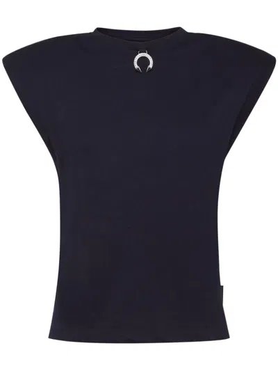 PHILIPP PLEIN CHARM-DETAIL COTTON TANK TOP