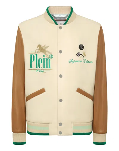 PHILIPP PLEIN COLLEGE BOMBER JACKET LS RACING CLUB