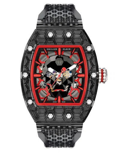 PHILIPP PLEIN CRYPTO KING RED CRY$TAL GHOST WATCH