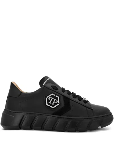PHILIPP PLEIN HEXAGON LO-TOP SNEAKERS