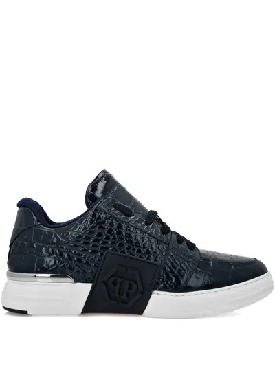 PHILIPP PLEIN HEXAGON LO-TOP SNEAKERS