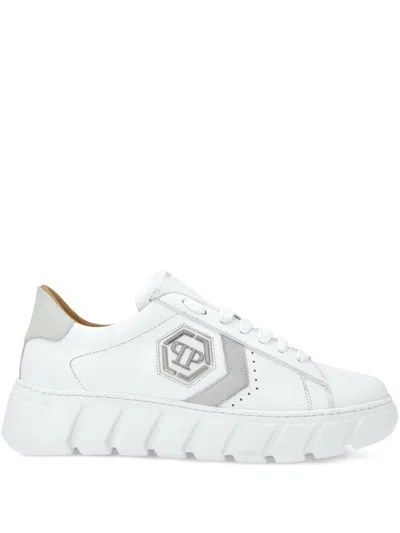 PHILIPP PLEIN HEXAGON LO-TOP SNEAKERS