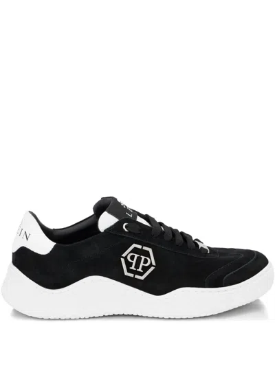 PHILIPP PLEIN HEXAGON SUEDE RUNNER TRAINERS