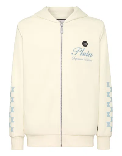 PHILIPP PLEIN HOODIE SWEATJACKET COTE D AZUR CHECKMATE