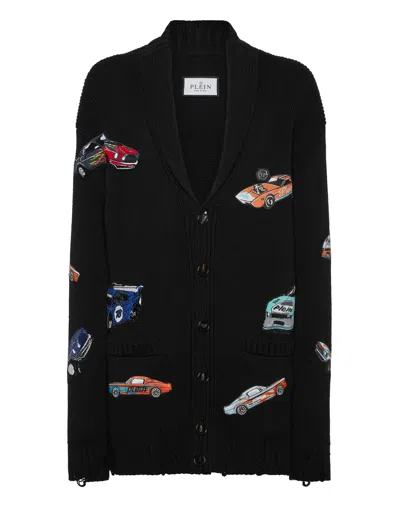 PHILIPP PLEIN KNITTED CARDIGAN LS CARS RACING