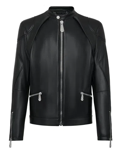 PHILIPP PLEIN LEATHER JACKET