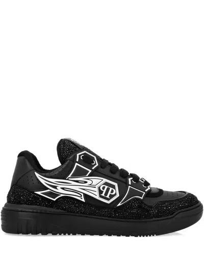 PHILIPP PLEIN MOON WALKER LOW-TOP SNEAKERS